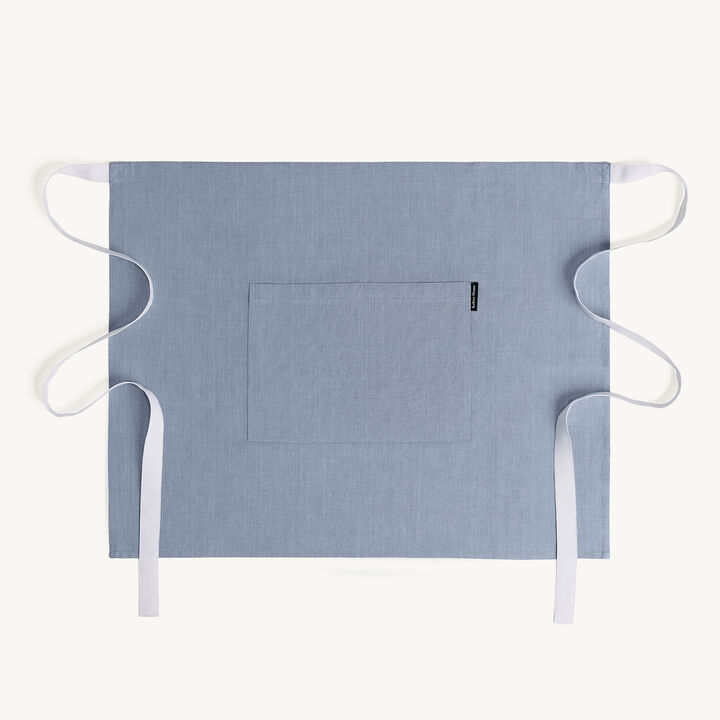 Solino Home 100% Pure Linen Bistro Apron - Kitchen Linen