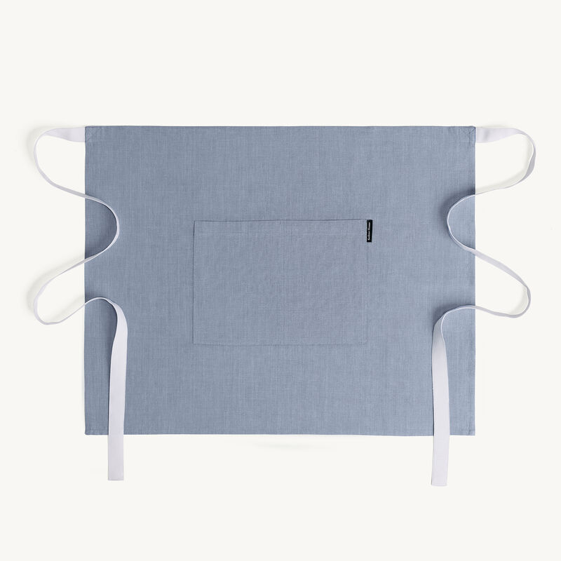Solino Home 100% Pure Linen Bistro Apron - Kitchen Linen image number 0