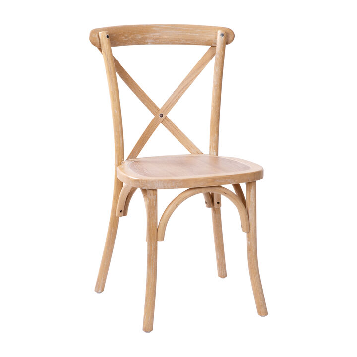 Wood Cross Back Chairs