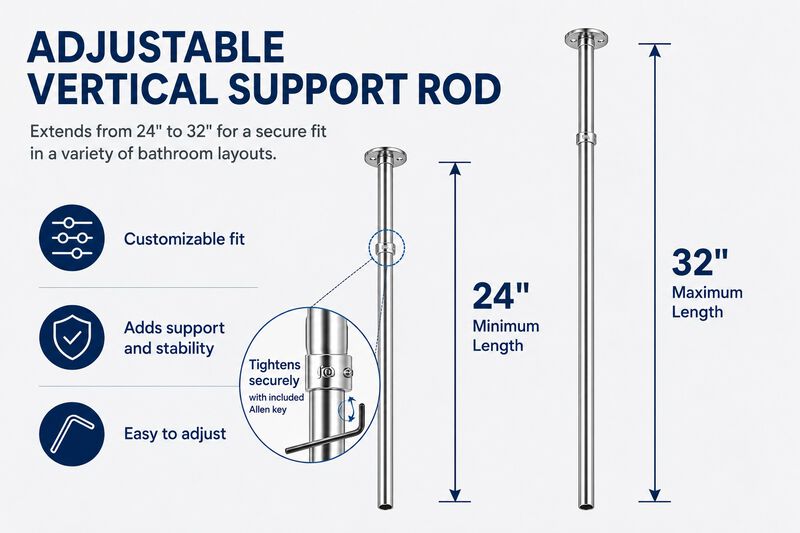 Shower Suites By D-Shaped Shower Curtain Rod image number 4