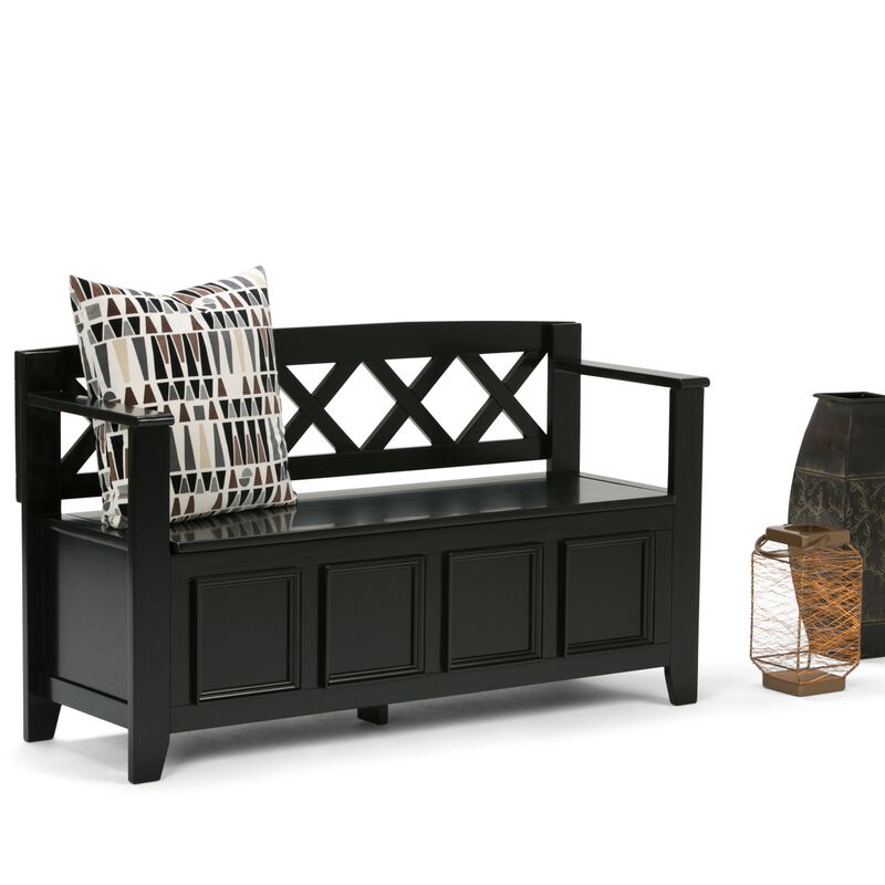 Sigzid Solid Wood Entryway Storage Bench image number 3