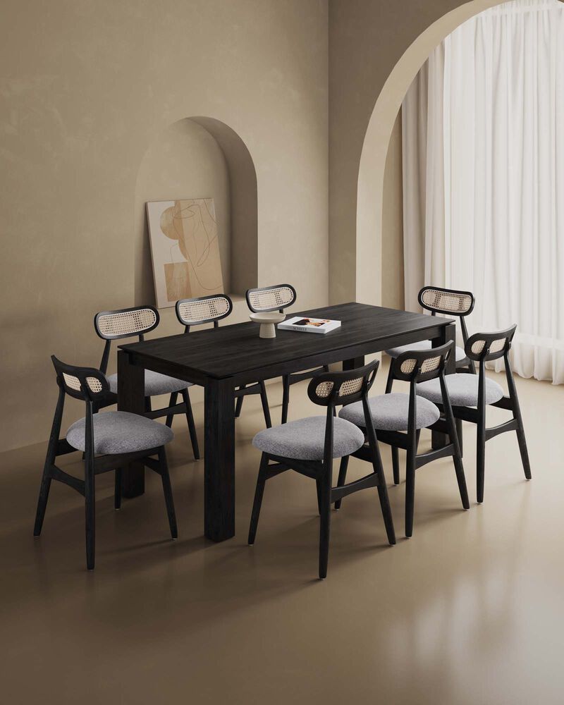 Rockaway Black 9-Piece Dining Set