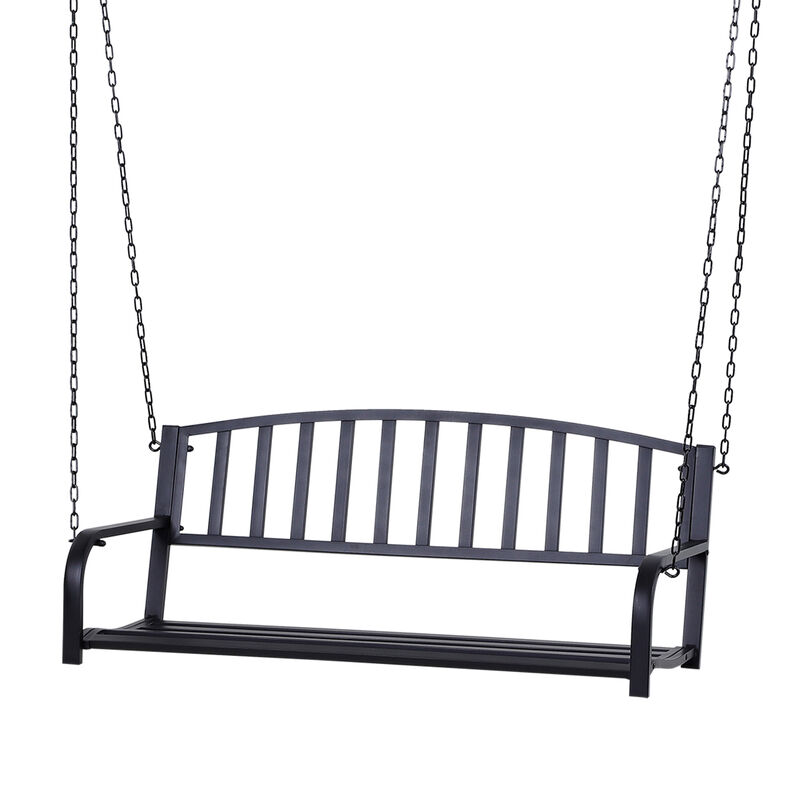 Hivvago 2-Person Front Porch Swing Bench image number 0