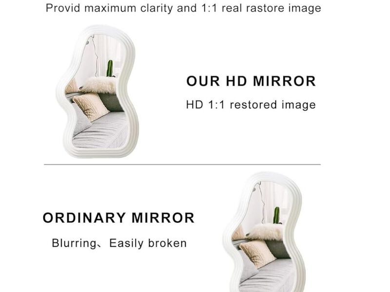 Funerom Gold Shield Mirror &ndash; 11.6x9" Vintage Decorative Wall Accent