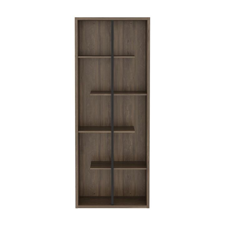 Techni Mobili Standard 5-Tier wooden bookcase, Walnut