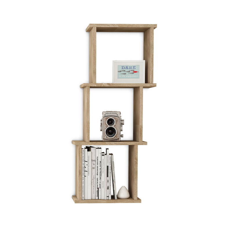 3-Cube Floating Decorative Organizer Wall Shelf with Ledges