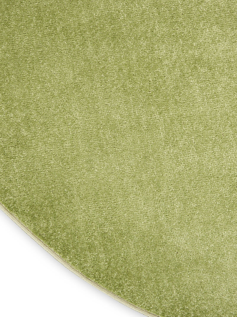 Nourison Essentials NRE01 Green 6' x Round Rug image number 4