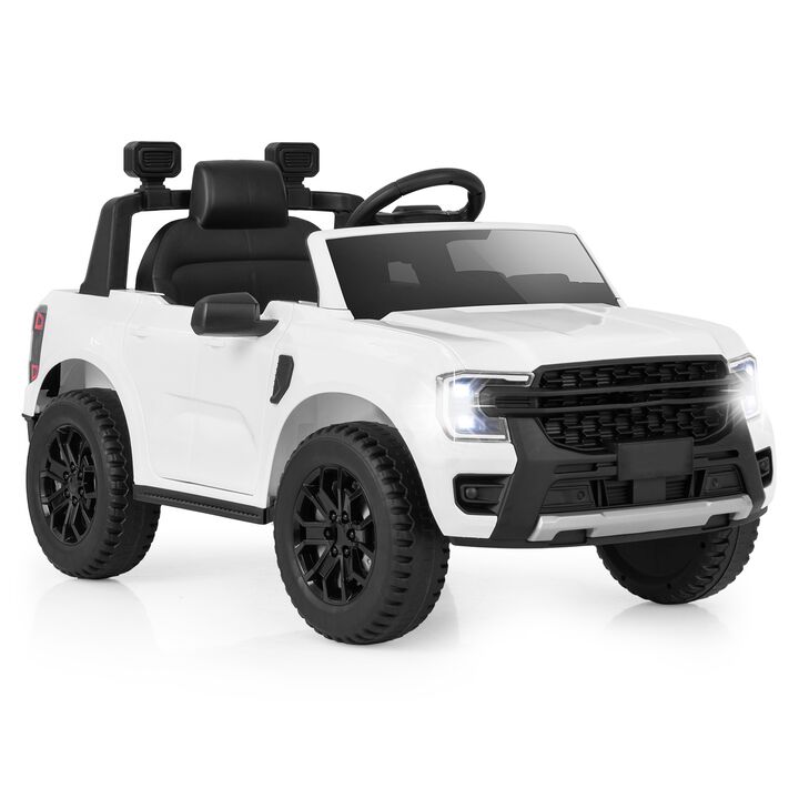 12V Ride On Electric Car for Kids with Music Remote Control and LED Lights