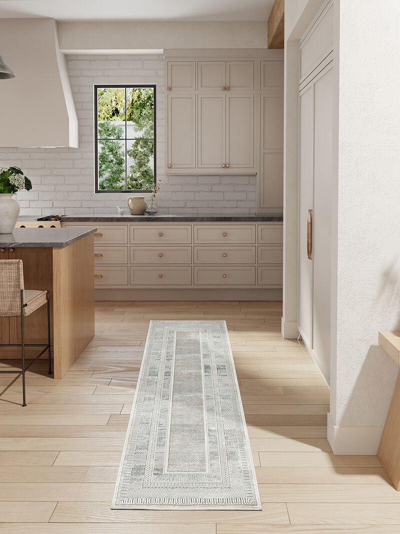 Glitz GLZ07 Ivory/Multicolor 2'3" x 7'6" Rug