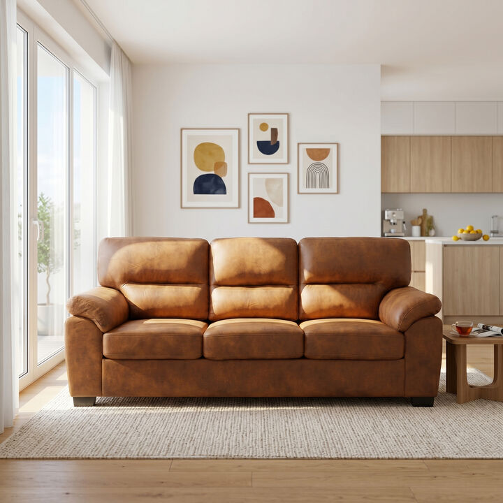 Domord Modern 81" Foil Fabric Sofa