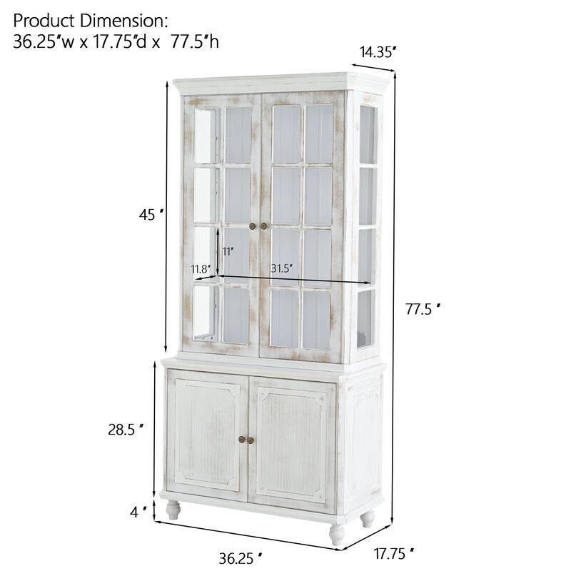 Zoserd Storage Display Cabinet image number 6