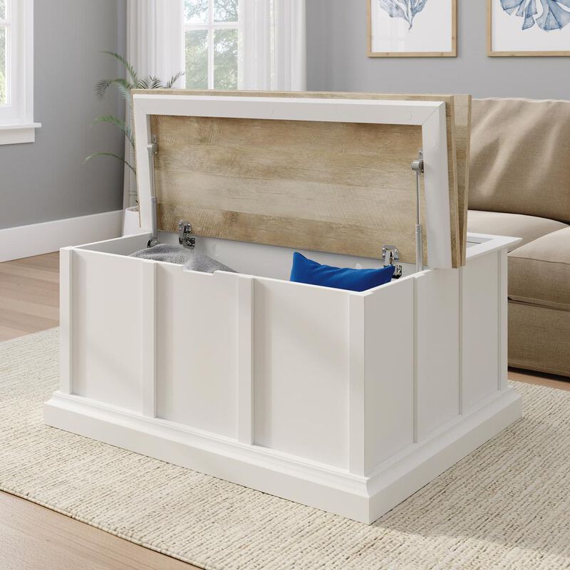 Sauder Cottage Road Storage Coffee Table Wh image number 1