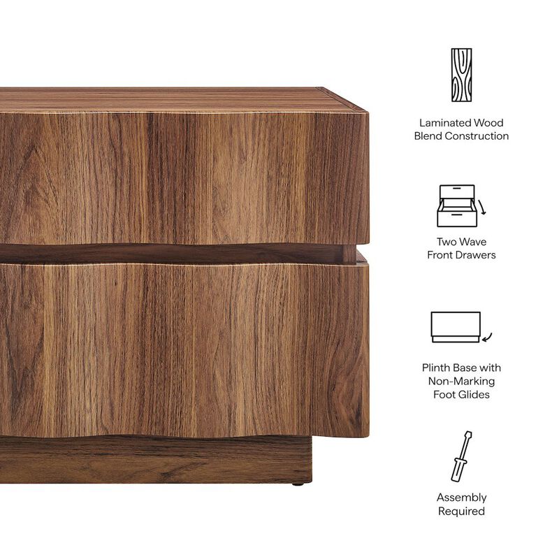 Isola 2 Drawer Nightstand image number 1