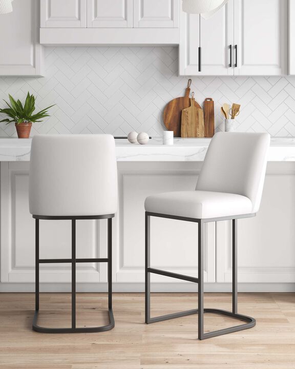 Serena Dark Gray Barstools (Set of 2)