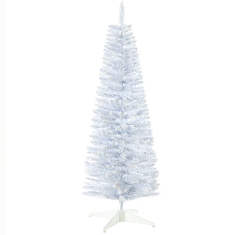 5 ft Snow Flocked Artificial Pencil Christmas Tree