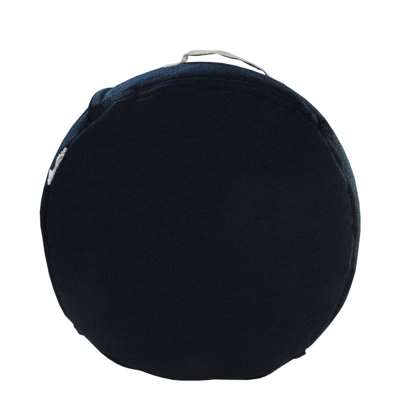 Durable Polyester Round Patchwork Pouf Ottoman for Patio or Living Room