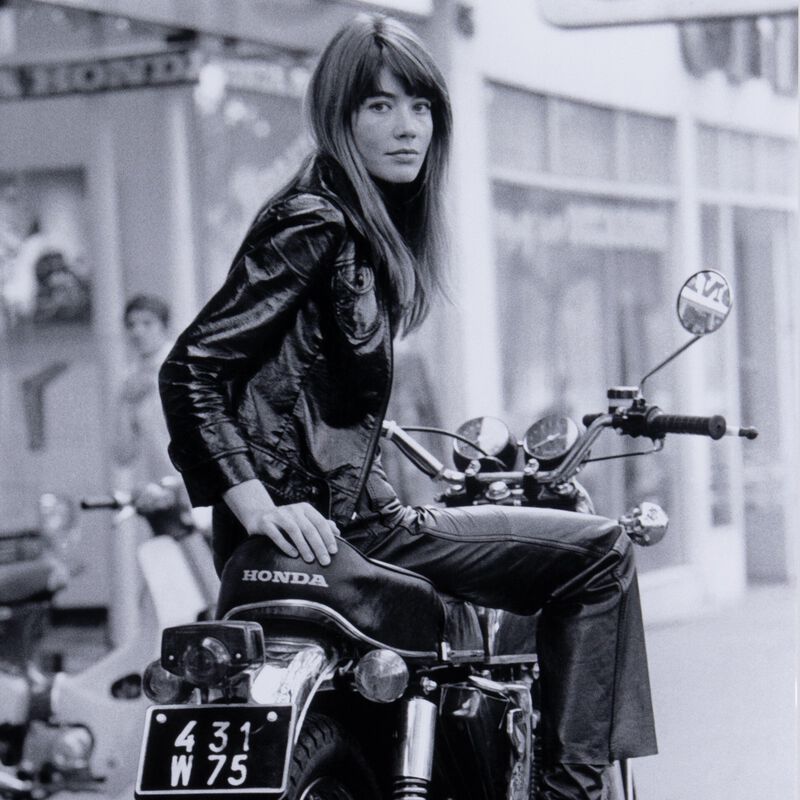 Francoise Hardy On Bike