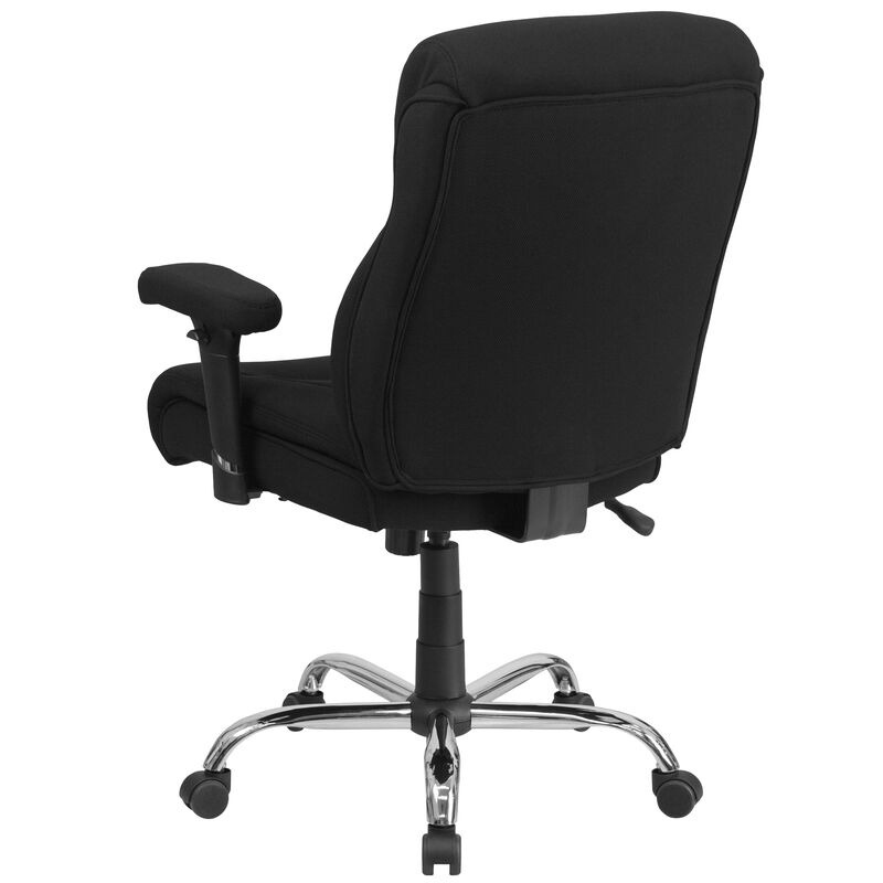 HERCULES Series Big & Tall 400 lb. Rated Fabric Ergonomic Task Office Chair with Line Stitching and Adjustable Arms image number 6