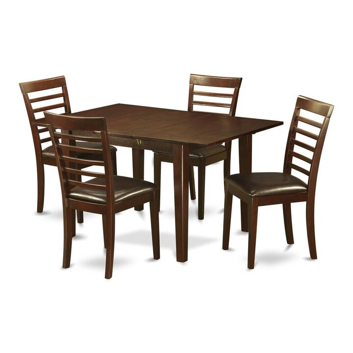 5 Pc Kitchen nook Dining set -small Table with 4 Dining Chairs