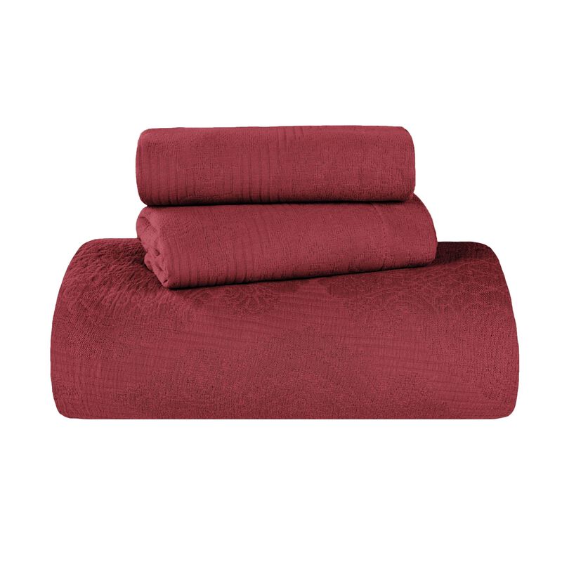 Soft Cotton Matelasse Bedspread Set, Lightweight Textured Bedding image number 1