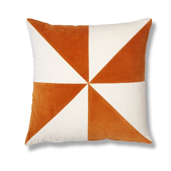 Pinwheel -  Gold/Ivory Pillow