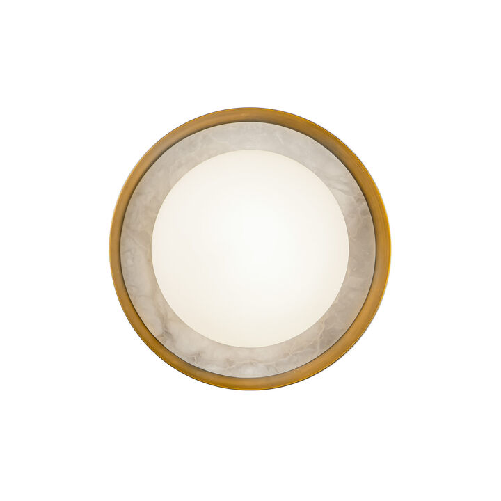 Alonso 8-in Damp-Rated Dimmable LED Wall/Vanity Light