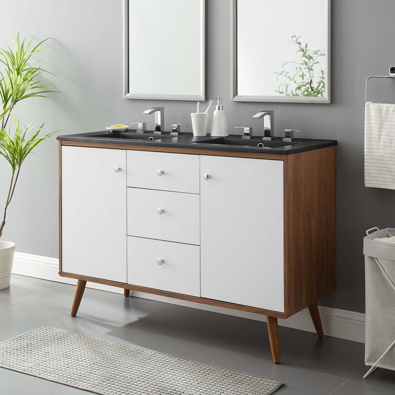 Transmit 48" Double Sink Bathroom Vanity image number 8