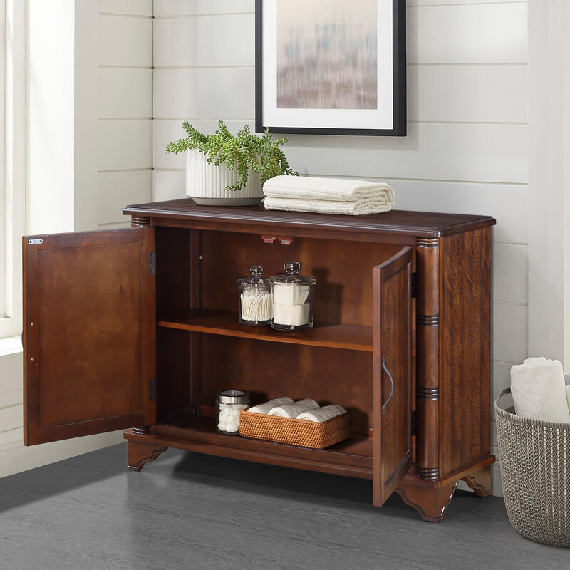GOODSILO Retro Console Table with Adjustable Storage Shelf image number 4
