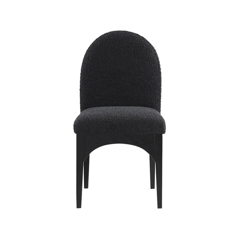 Meridian Furniture Waldorf Black Boucle Fabric Dining Chair