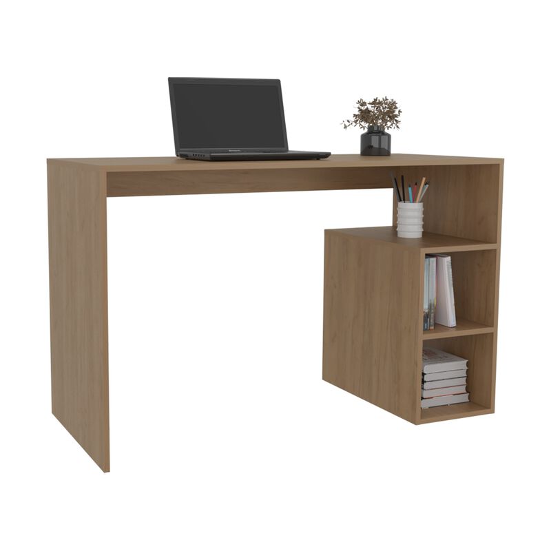 Benson Desk, 3 Shelves, Light Pine