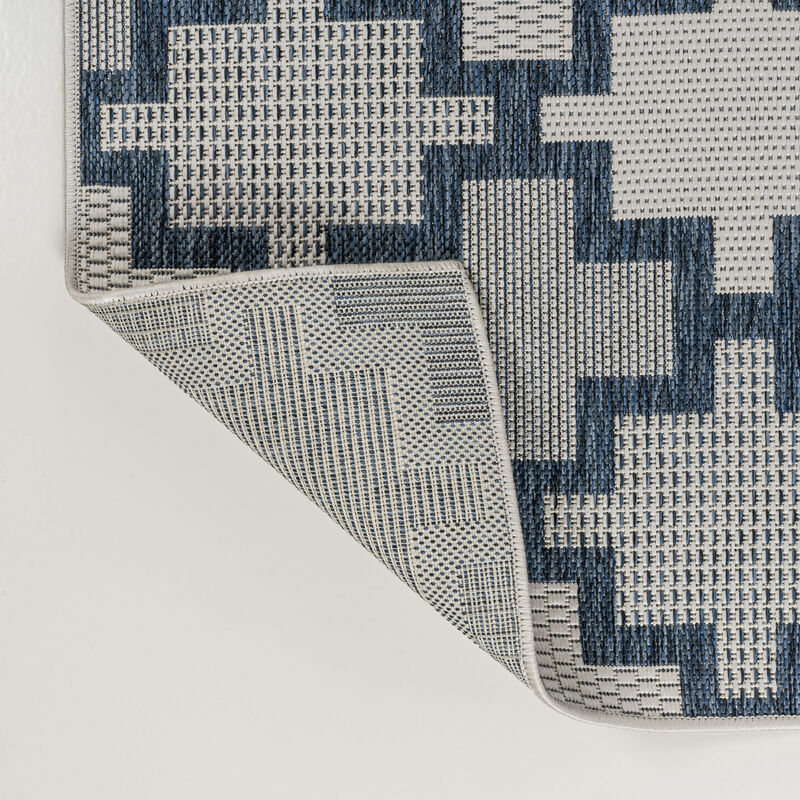 Cyrus Modern Geometric Tile Pattern Indoor/Outdoor Area Rug