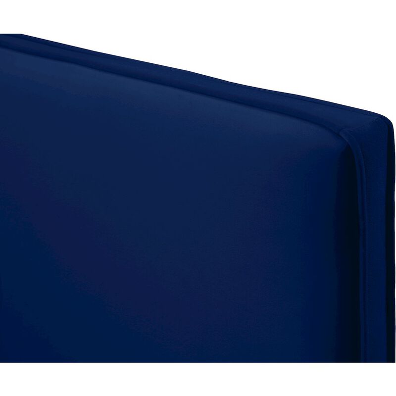 Meridian Furniture Geri Navy Velvet Twin Bed