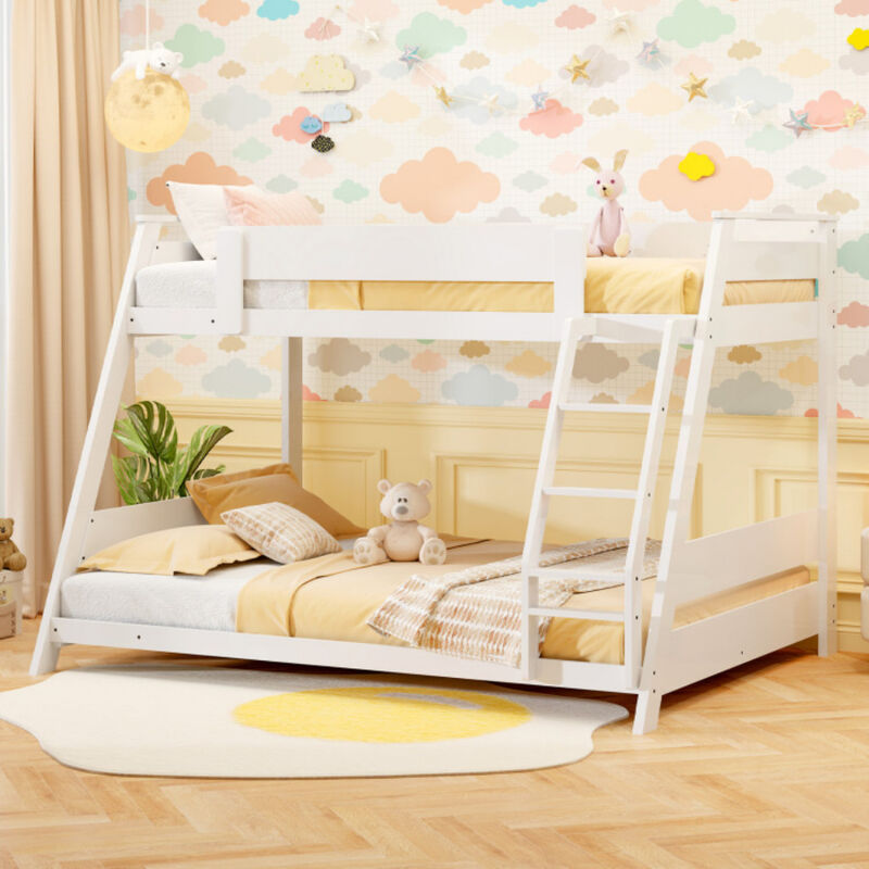 Low Bunk Bed with Reversible Ladder image number 1