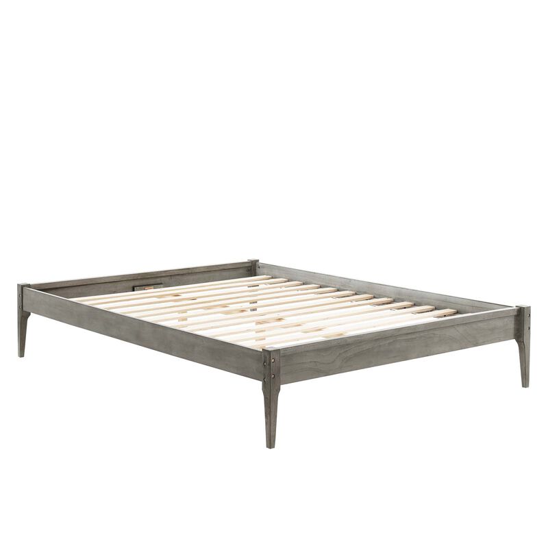 Modway - June Full Wood Platform Bed Frame