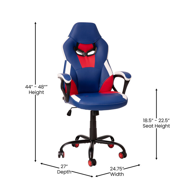 Stone Ergonomic PC Office Computer Chair - Adjustable   &   Designer Gaming Chair - 360° Swivel -   Dual Wheel Casters