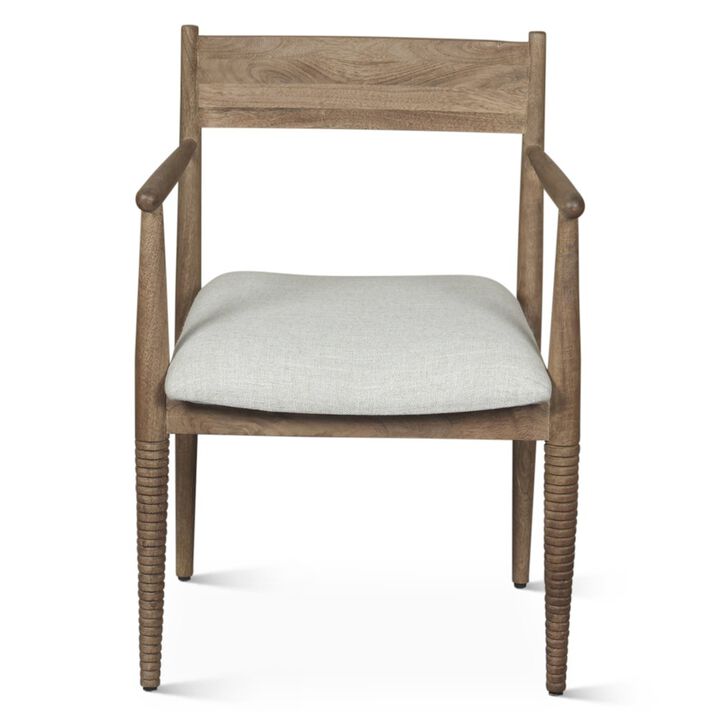 World Interiors Provence 22" Upholstered Dining Chair in Brown