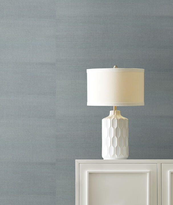 Maguey Sisal Pewter Wallpaper