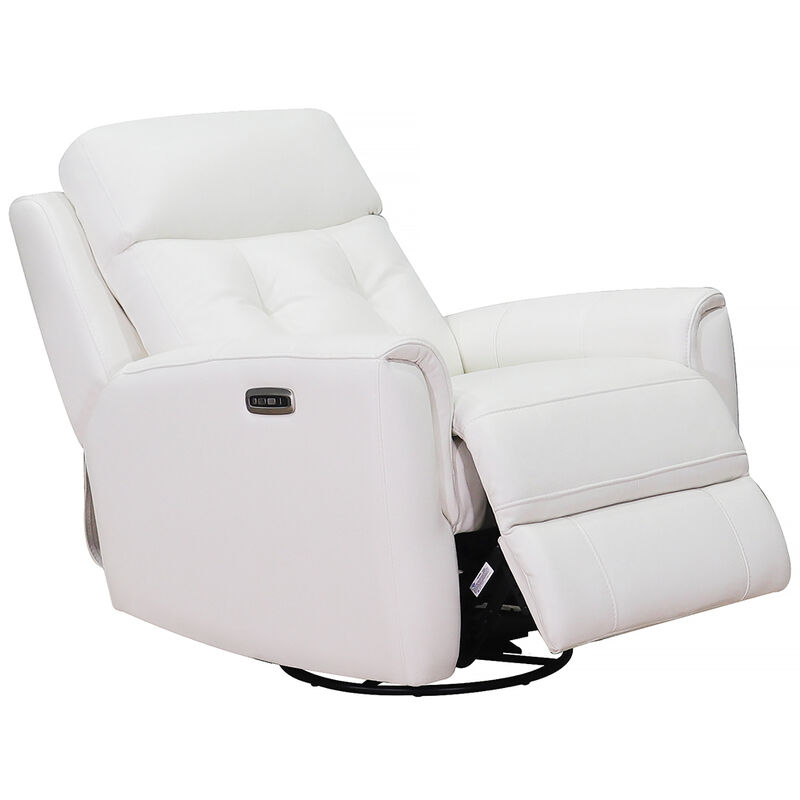 Torino Power Headrest Swivel Glider Leather Recliner