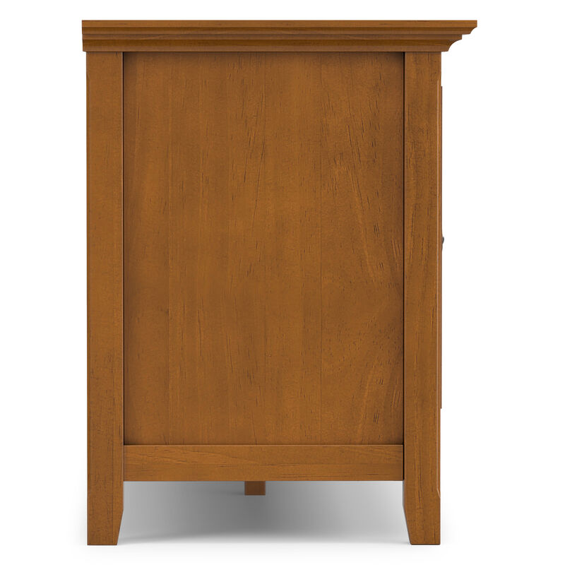 Amherst 72 inch Wide Solid Wood Transitional TV Stand in Light Golden Brown image number 6