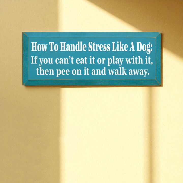 Rustic Dog Quote Wood Sign Funny Pet Saying Wall Decor for Home or Office