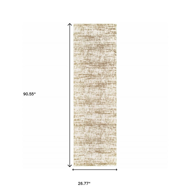 HomeRoots Abstract Strokes Runner Rug image number 4