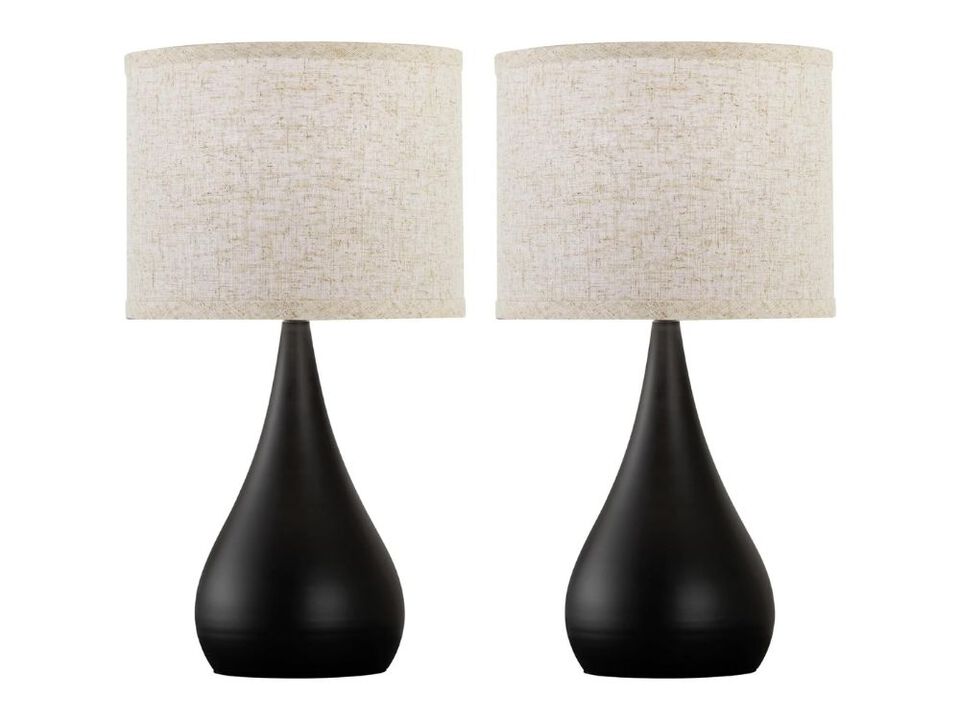 18 Inch Modern Touch Table Lamps Set of 2 with 3 Way Dimmer