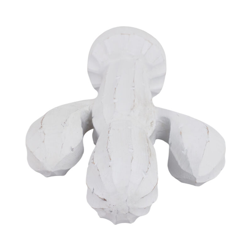 14" Wooden Cactus Decor, Wht image number 5