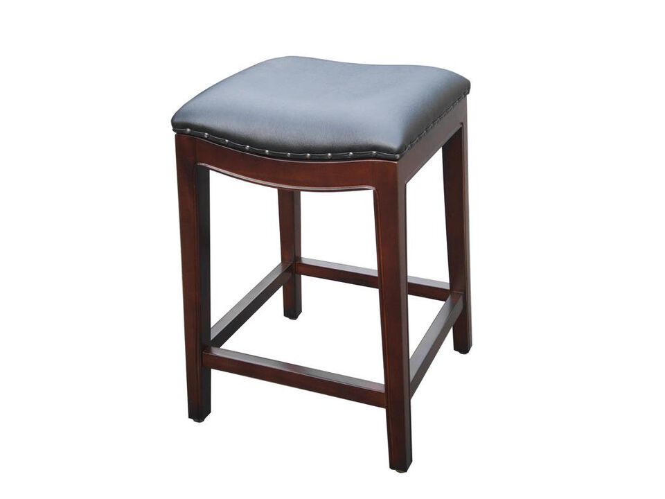 Mahogany Bali Wave Counter Stool