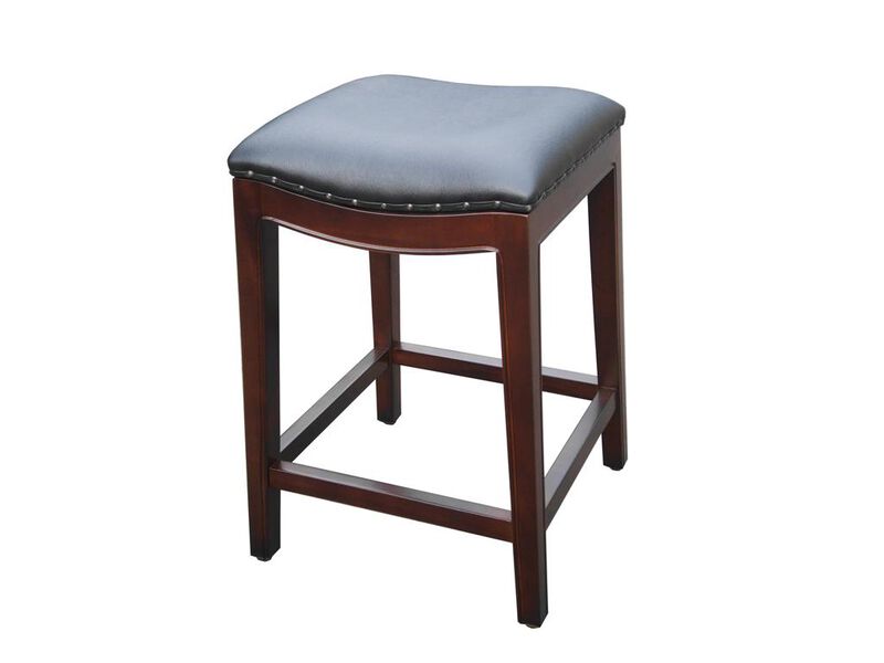 Mahogany Bali Wave Counter Stool