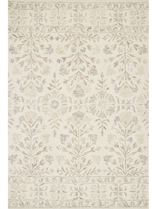 Norabel NOR02 Ivory/Neutral 3'6" x 5'6" Rug