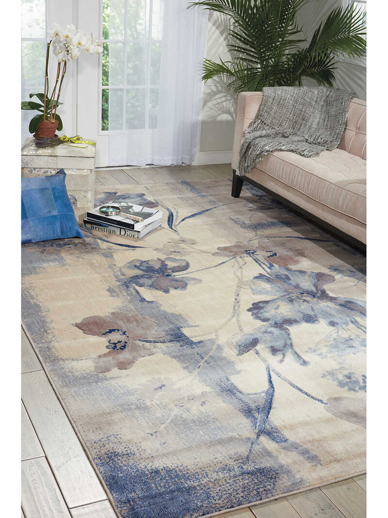 Somerset ST18 Ivory/Blue 3'6" x 5'6" Rug