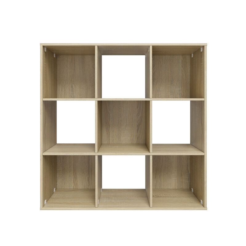 34.96 in. Tall Wood 3-Shelf Etagere Bookcase image number 0
