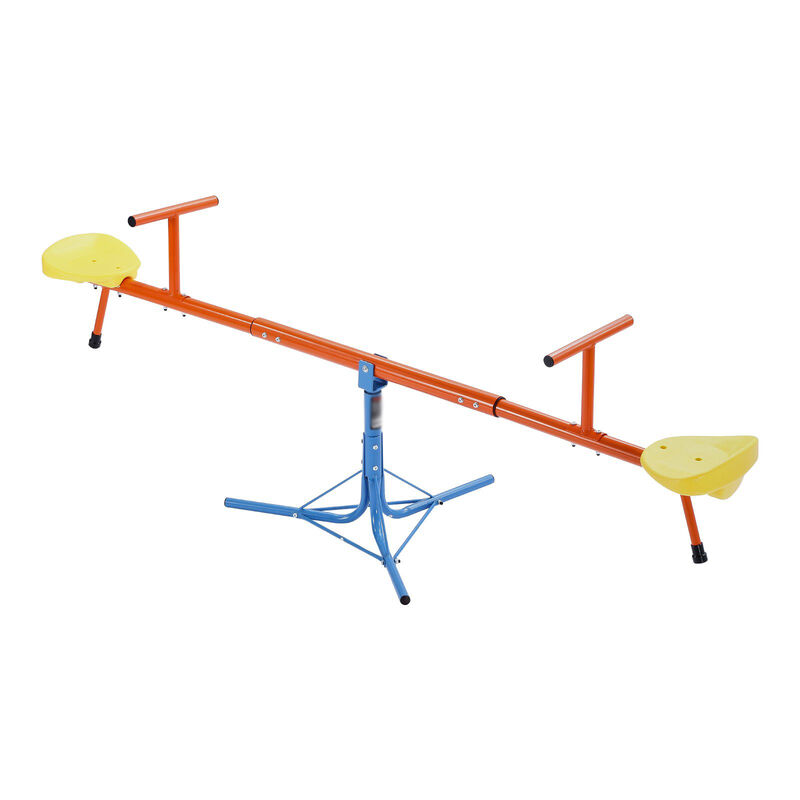 Kids Sit and Spin Seesaw, Teeter Totter with 3-Prong Support Legs, Ages 3+ image number 8