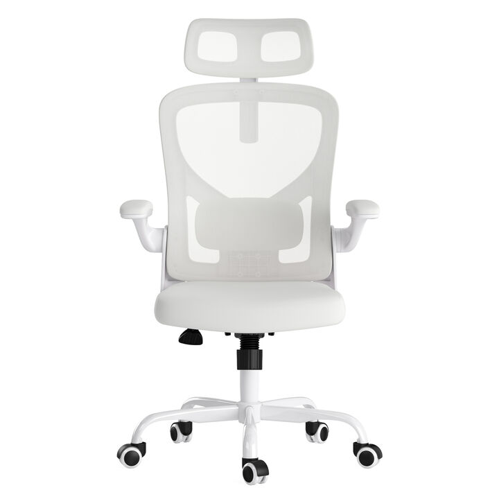 GOODSILO Ergonomic Office Chair with Adjustable Headrest and Lumbar Support for Comfortable Seating